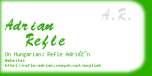 adrian refle business card